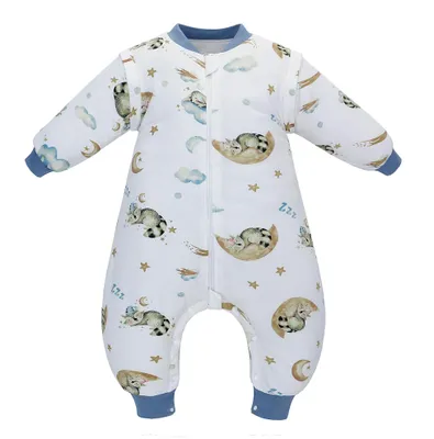 Produktbild von Elzusha – Baby-Winterschlafsack mit Füßen und abnehmbaren Ärmeln – 2,5 TOG, blau