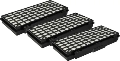Produktbild von vhbw 3x Staubsaugerfilter Ersatz für Siemens Bosch 647753, 00577303, 00579496, 17004549, 57949, BBZ154HF für Staubsauger - HEPA-Filter Schwarz Weiß