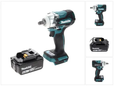 Zdjęcie produktu dla Makita DTW 300 G1 akumulatorowy klucz udarowy 18 V 330 Nm 1/2" bezszczotkowy + 1x akumulator 6,0 Ah - bez ładowarki
