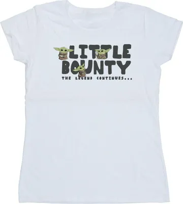 Produktbild von Star Wars The Mandalorian - "Little Bounty Hunter" T-Shirt für Damen BI43251 (L) (Weiß)