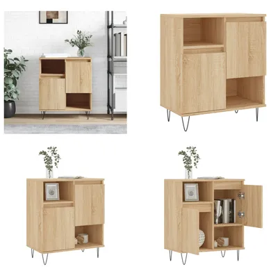 Produktbild von vidaXL Sideboard Sonoma Eiche 60x35x70 cm Holzwerkstoff - Sideboard - Sideboards - Kommode - Anrichte