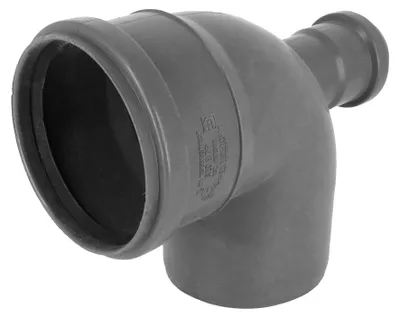 Produktbild von Abwasserrohrbogen HT Rohr PP 90° Bogen Reduktion DN 110  50 Abzweigung