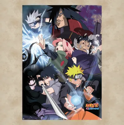 Produktbild von NARUTO SHIPPUDEN - Poster Group Ninja War (91.5x61)