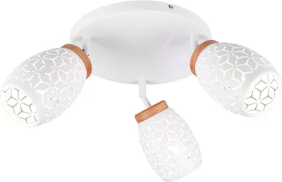 Immagine prodotto di Lampada da soffitto BIDAR bianca 3xE14x10W in metallo, dimensioni: 27x58x58 cm, IP20, RL