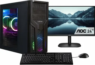Zdjęcie produktu dla CAPTIVA Power Starter R80-018 TFT Bundle, 3,8 GHz, AMD Ryzen™ 7, 5700G, 16 GB, 1 TB, DVD-RW