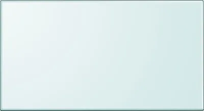 A light blue rectangular surface with a thin silver border.