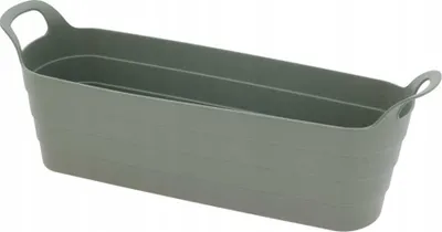 Zdjęcie produktu dla Doniczka skrzynka balkonowa plastikowa 45x14x11.5cm z uchwytami