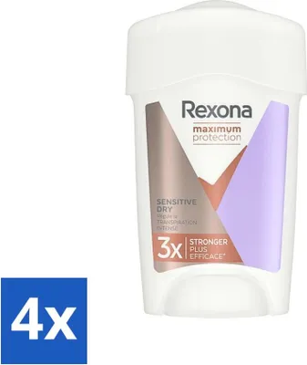 Zdjęcie produktu dla Rexona Women - Dezodorant w sztyfcie - Maximum Protection Sensitive Dry - Extra Protection - 45 ml - Value Pack - 4 szt