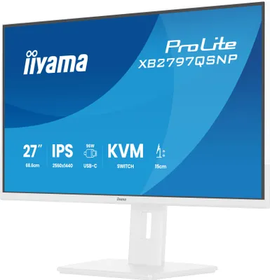 Immagine prodotto di Iiyama XB2797QSNP-W1 Iiyama 68,6 cm (27") XB2797QSNP-W1 16:9 HDMI+DP+USB-C+KVM