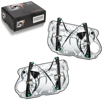 Produktbild von 2x Fensterheber mit Metallplatte Set vorne links rechts für VW POLO 9N 4/5 Türer