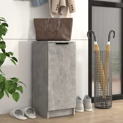 Produktbild von vidaXL Schuhregal Betongrau 30x35x70 cm Holzwerkstoff - Schuhschrank - Schuhschränke - Schuhaufbewahrung - Schuhorganizer
