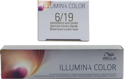 Produktbild von Wella Illumina Color 6/19 Dunkelblond Asch-Cendré 60 ml, Braun, 6/19, Dark Blonde/Ash Cendre, Unisex, Alle Haare, Farbspeichernd, Glanz, Schutz
