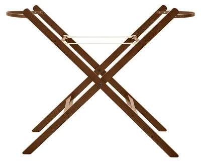 Produktbild von The Little Green Sheep Moses Basket Static Stand - Walnut