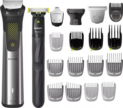 Produktbild von Philips Rasierer MG9553 15 Series 9000 OneBlade Schwarz Silber Set Akku