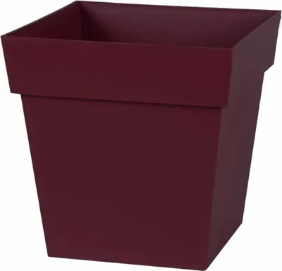 Immagine prodotto di Vaso da fiori Ecolux Toscana Rosso Borgogna 32 x 32 x 32 cm