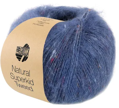 Produktbild von Lana Grossa - Natural Superkid Tweed 0619 dunkelblau