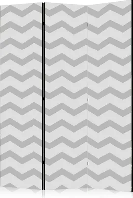 Productafbeelding van Drieluik, enkelzijdig vliesbehang roomdivider - Hersengolven, 135x172 cm, patroon f-C-0385-z-b