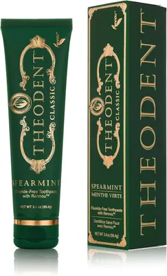 Image de Theodent Classic Whitening, Crystal Mint - Dentifrice 96.4 g - sans fluor, végétalien