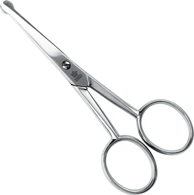Produktbild von Pfeilring Herrenschere Bartschere 10 cm vernickelt abgerundete Spitze