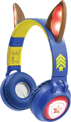 Produktbild von Paw Patrol 2-in-1 Kinder Kopfhörer Bluetooth & Kabel, mit leuchtenden Ohren, Mikrofon, SD-Karten, faltbar, verstellbar, sicherer Klang 85 dB