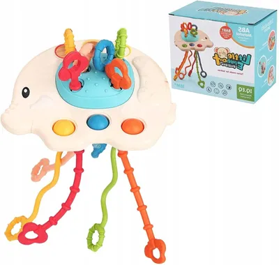 Immagine prodotto di Giocattolo Sensoriale Elefante Montessori Giocattolo Da Mordere Beige