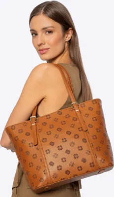 Image de Sac cabas Wittchen pour femme en  gaufré, marron