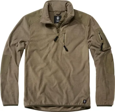 Produktbild von Brandit BD4037 | Fleece Troyer Ripstop S bis 7XL - Farbe: Olive - Größe: S