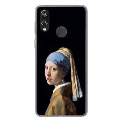 Produktbild von MuchoWow® Handyhülle Schutzhülle Hülle für Huawei P20 Lite (2020) Mädchen mit Perlenohrring - Vermeer - Kunst Silikon Softcase Handy Hülle - Kartenhalter