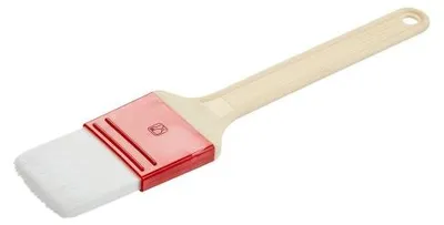 Image de Pinceau pâtissier largeur 4,5 cm poils 4 cm poils blancs en polyester synthétique