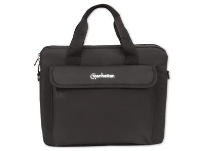 Produktbild von Manhattan Notebooktasche London 12,5", Für Notebooks bis 12,5", Top Load, schwarz, Messengerhülle, 31,8 cm (12.5"), Schultergurt, 330 g