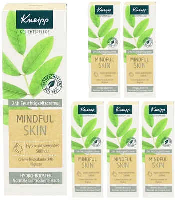 Produktbild von 6x Kneipp Feuchtigkeits-Creme MINDFUL SKIN 50ml Hydro-Booster normale trockene Haut
