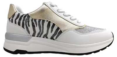 Imagen del producto de Marco Tozzi: Zapatos deportivos para mujer, tipo cordones, color blanco, para uso casual
