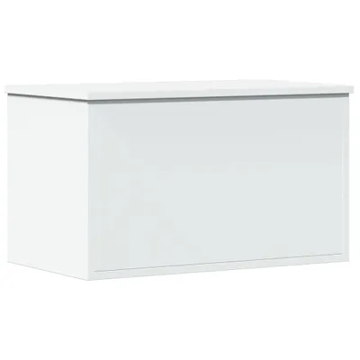 A white storage chest is shown against a white background.