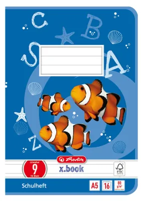 Produktbild von Herlitz 3320900, Mehrfarbig, 16 Blätter, A5, 80 g/m², Junge/Mädchen, Papier