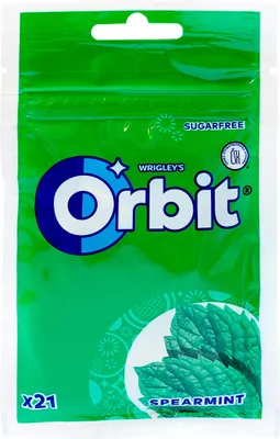 Obrázek produktu pro Guma do żucia Orbit Spearmint bez cukru 21 sztuk