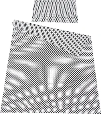 Produktbild von BABYLUX Kinderbettwäsche 2 Tlg. 100 x 135cm aus Baumwolle Bettwäsche Bettbezug Bezug 2 Tlg. für Babybett Babybettwäsche 107. Marokko Schwarz