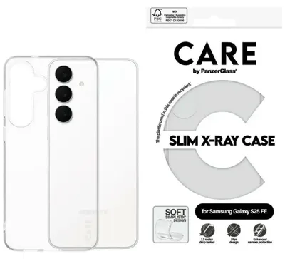 Productafbeelding van PanzerGlass CARE™ beschermhoes voor Samsung Galaxy S25 FE 5G, transparant