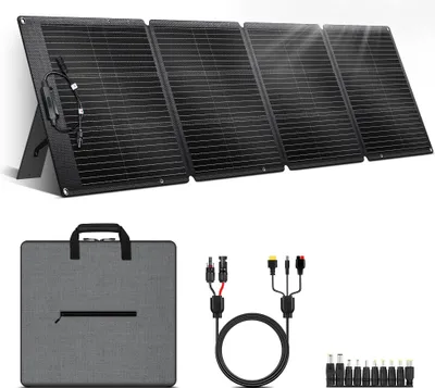 Zdjęcie produktu dla Ładowarka słoneczna, składana konstrukcja, wysoka wydajność, panel słoneczny 200 W, 20,5 V, 200 W