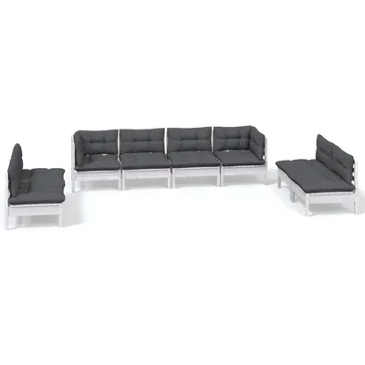 Produktbild von vidaXL 8-tlg. Garten-Lounge-Set mit Kissen Kiefer Massivholz