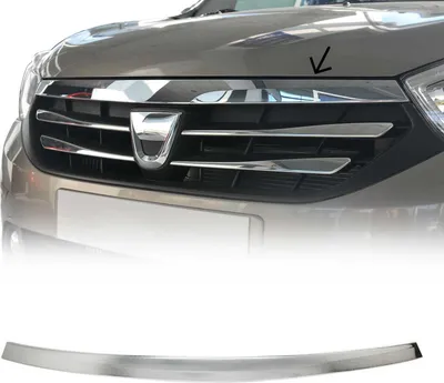 Produktbild von OMAC Kühlergrill-Zierleiste Kühlergrill-Leisten 2006083 Vorne 980mm 80mm 70mm Chromstahl