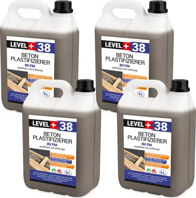 Produktbild von Beton-Zusatzmittel 20L Fliessmittel Betonverflüssiger Plastifizierer LEVEL+ RM38