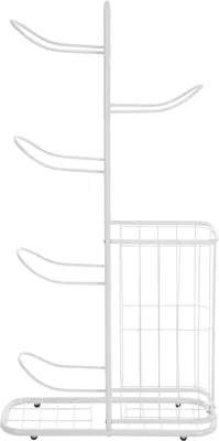 Obrázek produktu pro Stojan na sportovní vybavení, 5stupňový organizér, robustní konstrukce, bílý