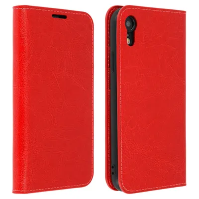 Obrázok produktu pre Avizar, obal na telefón Apple iPhone XR, červený, s integrovanou peňaženkou