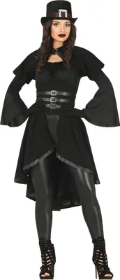 Produktbild von Damen Schwarzes Gothic Kostüm - L (42-44)