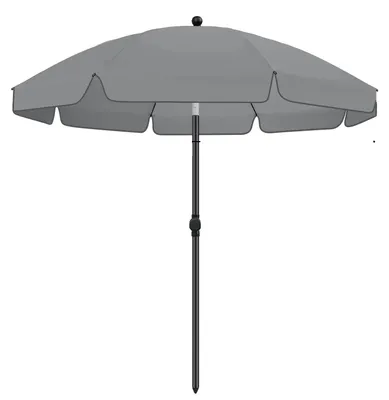 Productafbeelding van Strandparasol, 360° draaibaar, UV-bescherming, cirkelvormig