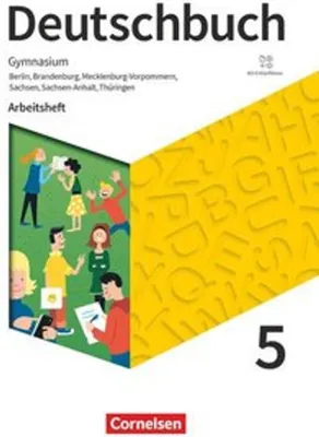 Immagine prodotto di Deutschbuch Gymnasium 5. Schuljahr - Berlin, Brandenburg, Mecklenburg-Vorpommern, Sachsen, Sachsen-Anhalt und Thüringen -  Arbeitsheft mit Lösungen - Neue Ausgabe