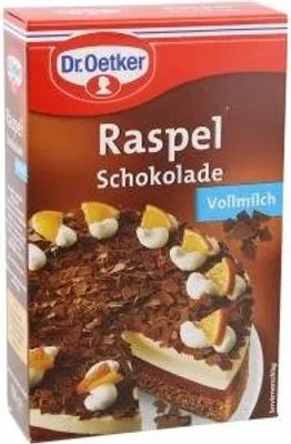 Obrázok produktu pre Dr. Oetker strúhaná čokoláda na pečenie mliečne balenie 100 g
