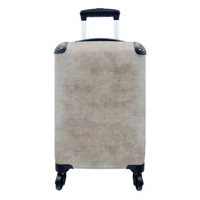 Produktbild von MuchoWow® Koffer Handgepäck Trolley Rollkoffer Kleine Reisekoffer mit 4 Rollen - Retro - Beton - Muster - Cabin Size < 55x40x23 cm & 55x40x20 cm - Fotokoffer - Kabinenkoffer - Boardgepäck - Reise-Box - Reisekoffer - Reisegepäck - Koffer mit Bild - Trolley für Kinder