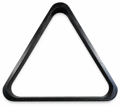 Produktbild von John West Triangel für 57 mm Pool Billardkugeln Holz Schwarz