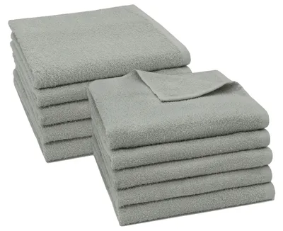 Produktbild von Handtücher (10er-Set), 80% Baumwolle, 20% Polyester, grau